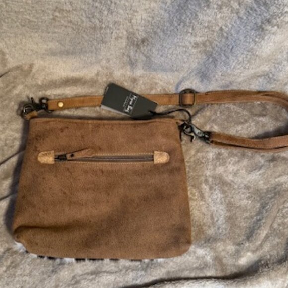 Myra Bag Vintage Bygone Leather & Cowhide Crossboy Bag S-1212 - New With Tags - Picture 16 of 16